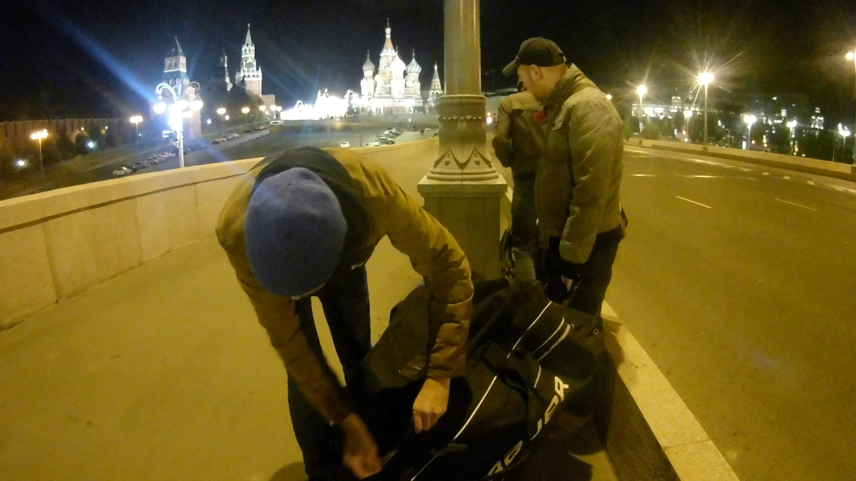 Навальный на мосту Немцова